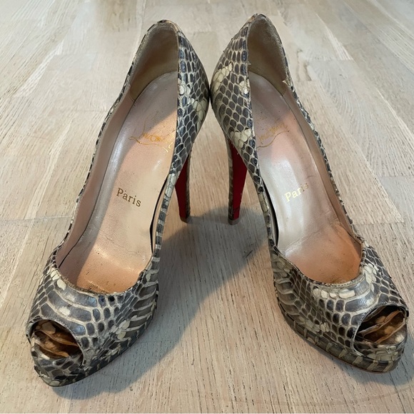 💯 Authentic Louboutin Altadama Python 36 - Picture 6 of 9